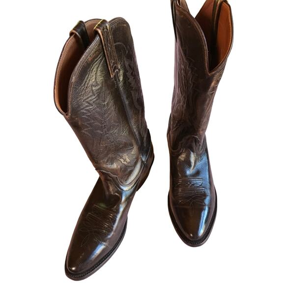 Nacona Mens Dark Walnut Imperial Calf Western Boots size 10 D main image 3